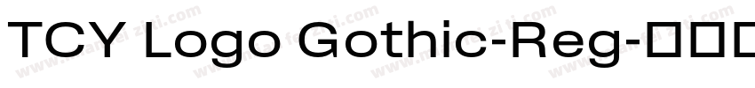 TCY Logo Gothic-Reg字体转换